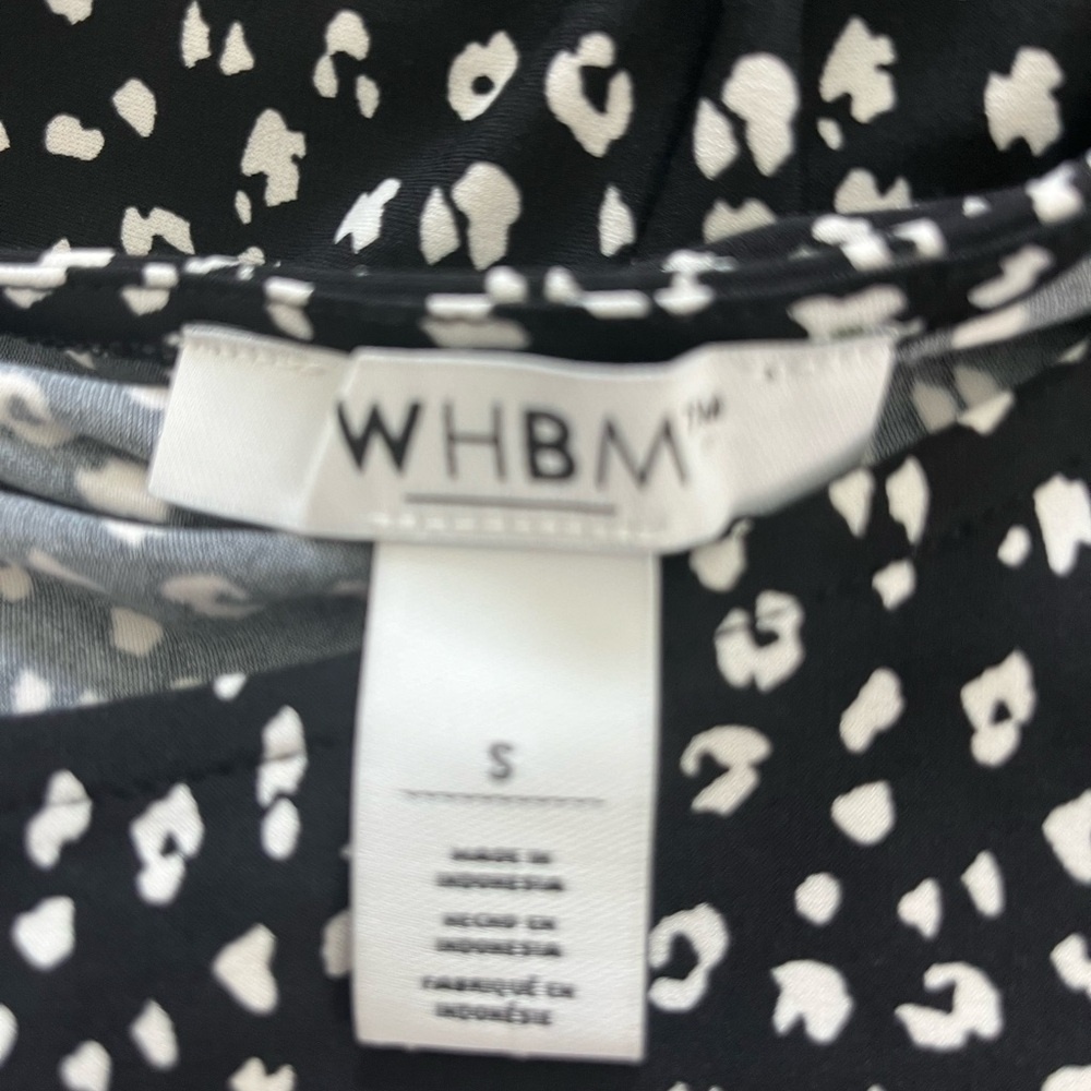 EUC WHBM Darling Black and White Animal Print‎ Dress, Small - Picture 13 of 16